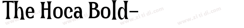 The Hoca Bold字体转换